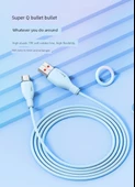 USB Type-C Veri Kablosu - Xinghai Mavi - 2m - 66W/88W/100W Süper Hızlı Şarj - 9