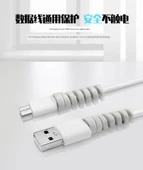 Spiral USB Kablo Koruyucu Kılıf - Mavi - 30 Adet - 9