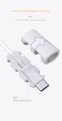 USB Kablo Koruyucu - Android Nötr Pembe - 10