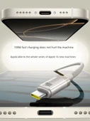 Titanium Veri Kablosu - 2m - USB-C'den C'ye - PD20W Hızlı Şarj - Apple iPhone iPad - 4