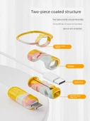 USB Kablo Koruyucu - Android Nötr Pembe - 2