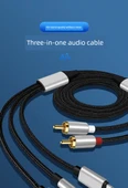Üçü Bir Arada RCA'dan 3.5mm Ses Kablosu - 5m - 7