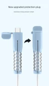 USB Kablo Koruyucu Kılıf - Çift Tip-C Siyah - 13. Nesil - 8