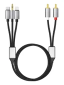 Üçü Bir Arada RCA'dan 3.5mm Ses Kablosu - 5m - 6