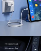 Çift Tip-C PD Hızlı Şarj Kablosu - 0.5m - 100W - 12