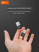 Type-C to USB Adaptör - Diğer Uzunluk - Gümüş - 1 Paket - 6