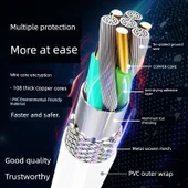 Meizu Hızlı Şarj USB-C Kablo - Mor - 2M - 4