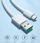 Oppo A58X 33W Süper Hızlı Şarj Kablosu - 2m - 1 Paket - 6