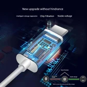 Meizu Hızlı Şarj USB-C Kablo - Mor - 1M - 5
