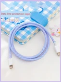 1.4M USB Kablo Koruyucu Kılıf - İnce Parlak Gümüş - 4