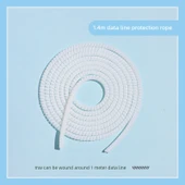 1.4M USB Kablo Koruyucu Kılıf - Saf Beyaz - 1