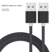 USB Erkek Erkek Kablo - 1m Örgü - 1