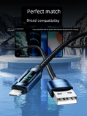 100W Hızlı Şarj Kablosu - Apple 15/16 ve Android - Kahverengi - 1m - 2