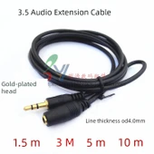 3.5mm Ses Uzatma Kablosu - 10m - Altın Kaplama - 2