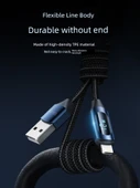 100W Hızlı Şarj Kablosu - Apple 15/16 ve Android - Kahverengi - 1m - 3