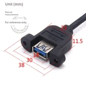 USB 3.0 Erkek Dişi Düz Baş Uzatma Adaptörü - 1m - 10