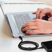 USB 3.0'dan Type-C Veri Kablosu - 5m - Siyah - 3