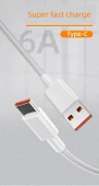 66W USB Type-C Süper Hızlı Şarj Kablosu - 6A 66W [1.5 m] 1 - 7
