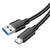 USB 3.0'dan Type-C Veri Kablosu - 5m - Siyah - 1