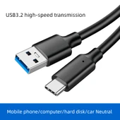 USB 3.0'dan Type-C Veri Kablosu - 5m - Siyah - 2