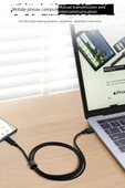 USB 3.0'dan Type-C Veri Kablosu - 5m - Siyah - 7