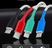 USB Kablo Koruma Kılıfı - Android/Type-C Sarı - 10cm x 6 - 9