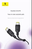 USB-C İki Yönlü Şarj Veri Kablosu - 1.5m - Xinghai Mavi - 100W Hızlı Şarj - 6