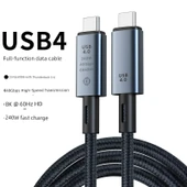 USB4 Veri Kablosu 40Gbps 1 Metre - 1