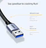 USB 3.0 Kamera Veri Kablosu - 0.5m Alüminyum Örgü - 9