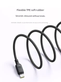 USB-C İki Yönlü Şarj Veri Kablosu - 1.5m - Xinghai Mavi - 100W Hızlı Şarj - 5