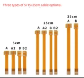 USB 2.0 Nanosim Kart Okuyucu Uzatma Kablosu - B Dikey 25cm thumbnail 7