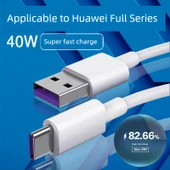 Hızlı Şarj Veri Kablosu - 1m + 1.5m + 2m - 3 Paket - 40W 5A - 1