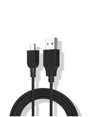 Mini USB Veri Kablosu - 1m - Siyah - 3