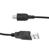 Mini USB Veri Kablosu - 1m - Siyah - 12