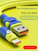 100W Hızlı Şarj Tip-C Veri Kablosu - 1m - USB Apple Limon Sarısı 1'li Paket - 2