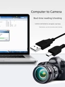 Mini USB Veri Kablosu - 0.25m - Siyah - 4