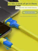 100W Hızlı Şarj Tip-C Veri Kablosu - 1m - USB Apple Limon Sarısı 1'li Paket - 3