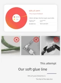 Hızlı Şarj Sıvı Silikon USB'den Lightning Kablo - 1.8m Siyah (Üçlü Paket) - 9