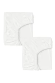 2 Adet 70 x 120 x 20 cm Anne Yanı Lastikli Penye Kumaş Bebek Çarşafı - 1