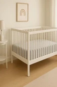 3 Adet 70 x 120 x 20 cm Anne Yanı Lastikli Penye Kumaş Bebek Çarşafı - 12