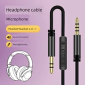 Kulaklık Mikrofonu Ses Kablosu - 3.5mm - 1.2m Mikrofonlu - 2