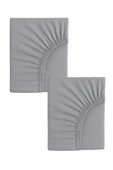 2 Adet 70 x 120 x 20 cm Anne Yanı Lastikli Penye Kumaş Bebek Çarşafı - 12