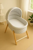 3 Adet 70 x 120 x 20 cm Anne Yanı Lastikli Penye Kumaş Bebek Çarşafı - 5