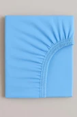 2 Adet 70 x 120 x 20 cm Anne Yanı Lastikli Penye Kumaş Bebek Çarşafı - 11