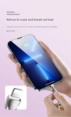 [0.3m Bilek PD + 1.2m Diagonal Double C] Magic Renkli Hızlı Şarj Kablosu - Apple/Android - 12