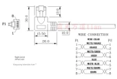 Sağ Açı RJ45 CAT5 Gigabit Ethernet Kablosu - 1m - 7