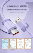 USB-C to USB-A Hızlı Şarj Kablosu - 1m Yadan Siyah - Sertifikalı Çip - 8