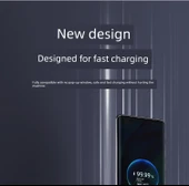 100W Süper Hızlı Şarj Type-C Veri Kablosu - 1m Çift C Portu Ay Işığı - 10