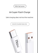 6A Süper Hızlı Şarj Type-C Veri Kablosu - 1.5m - Taze Yeşil - İki Paket - 9