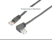 Sağ Açı RJ45 CAT5 Gigabit Ethernet Kablosu - 1m - 12